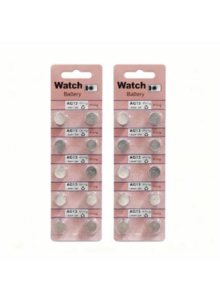 AG13 LR44 LR13 1.55V Alkaline Watch Battery 10-Pack High Quality Button Cell Batteries with Stable Voltage, Mercury Free Design for Watches, Toys, Calculators, Thermometers and Small Electronics - view 4